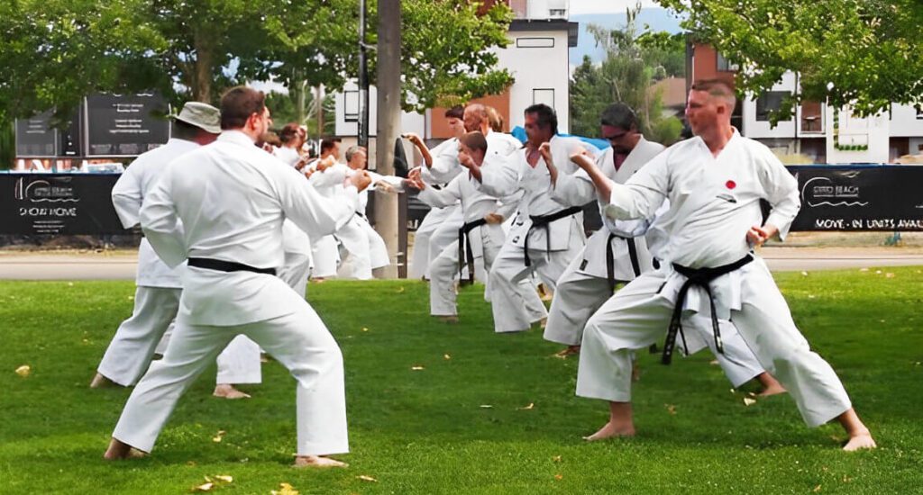 Outside Karate Lesson